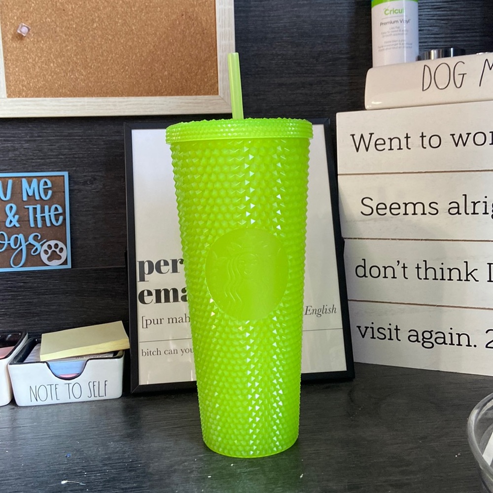 Starbucks glow in the dark venti studded tumbler